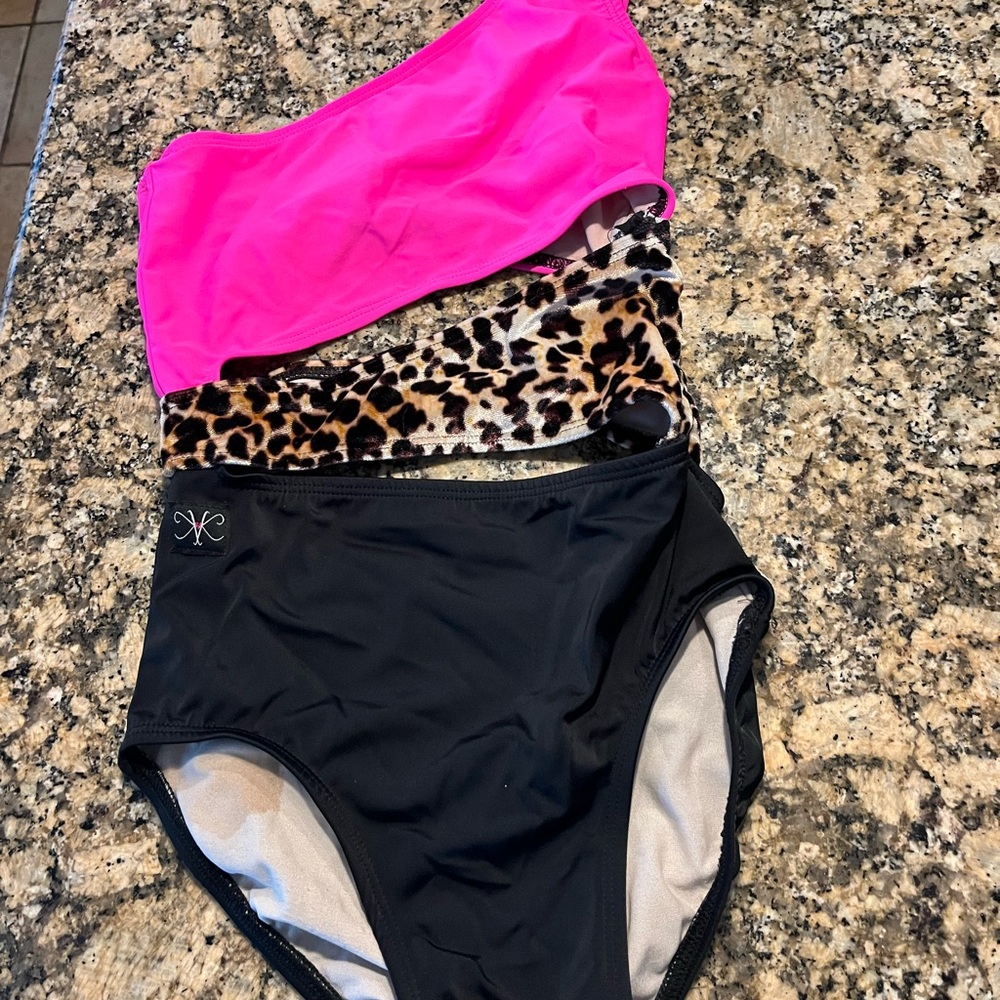 Kandi Kouture - Pink Black Leopard leotard